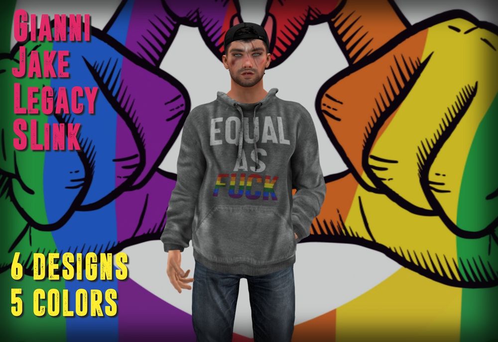 Men's Pride Hoodies Second Life