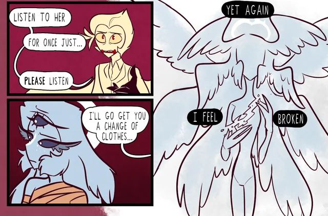 This was from an AU comic where Emily became a fallen angel after the episode “Welcome to Heaven”