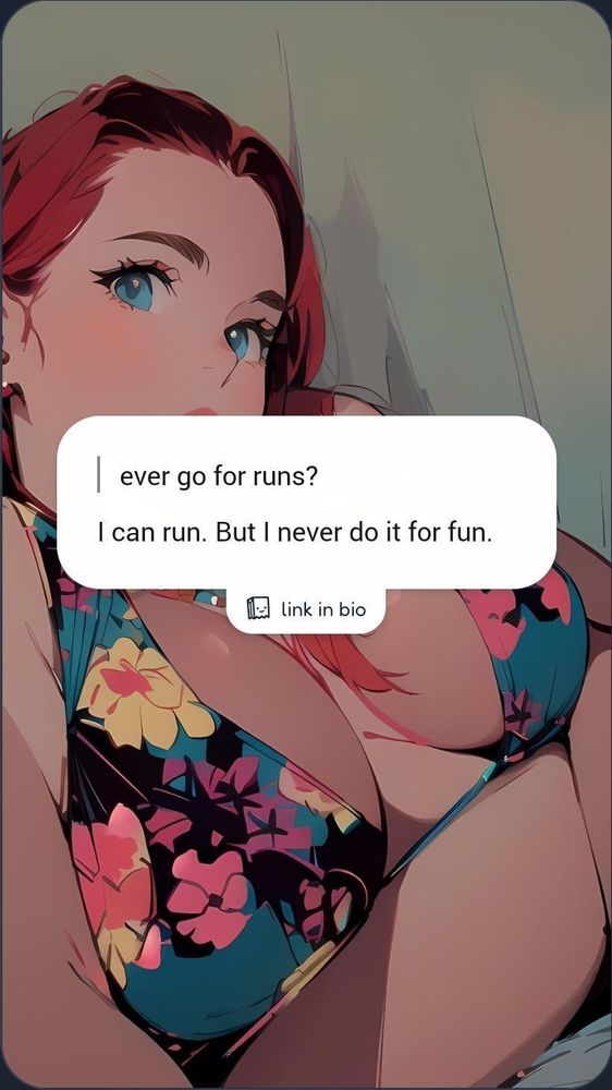 Q: ever go for runs?
A: I can run. But I never do it for fun. 