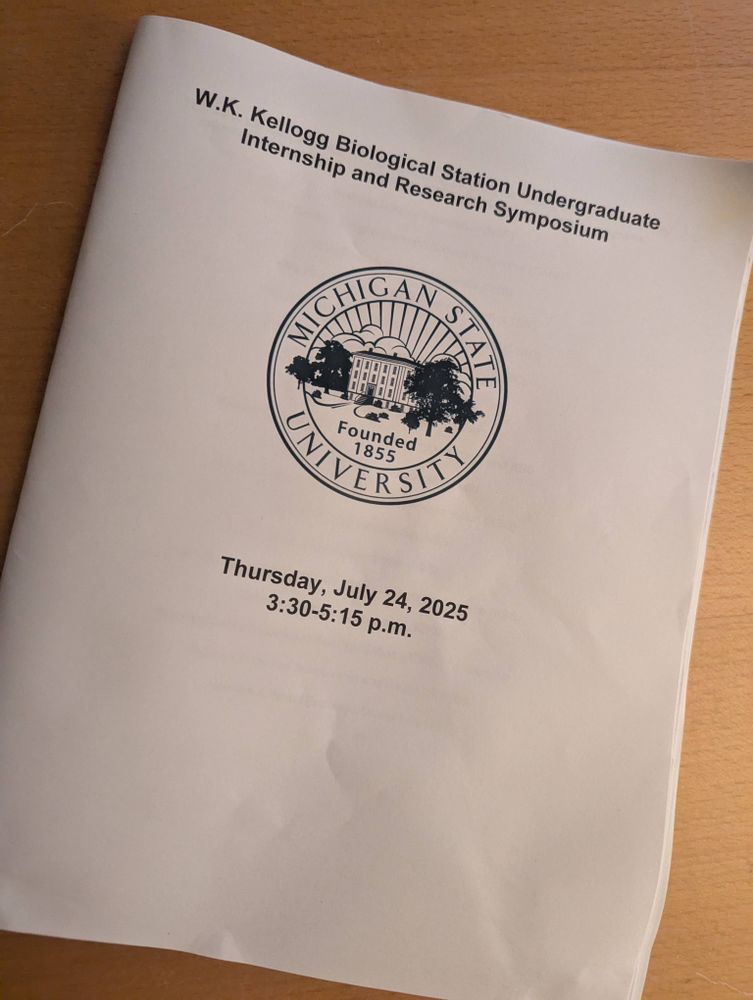Program from the July 24, 2025 KBS Summer Research Symposium.
