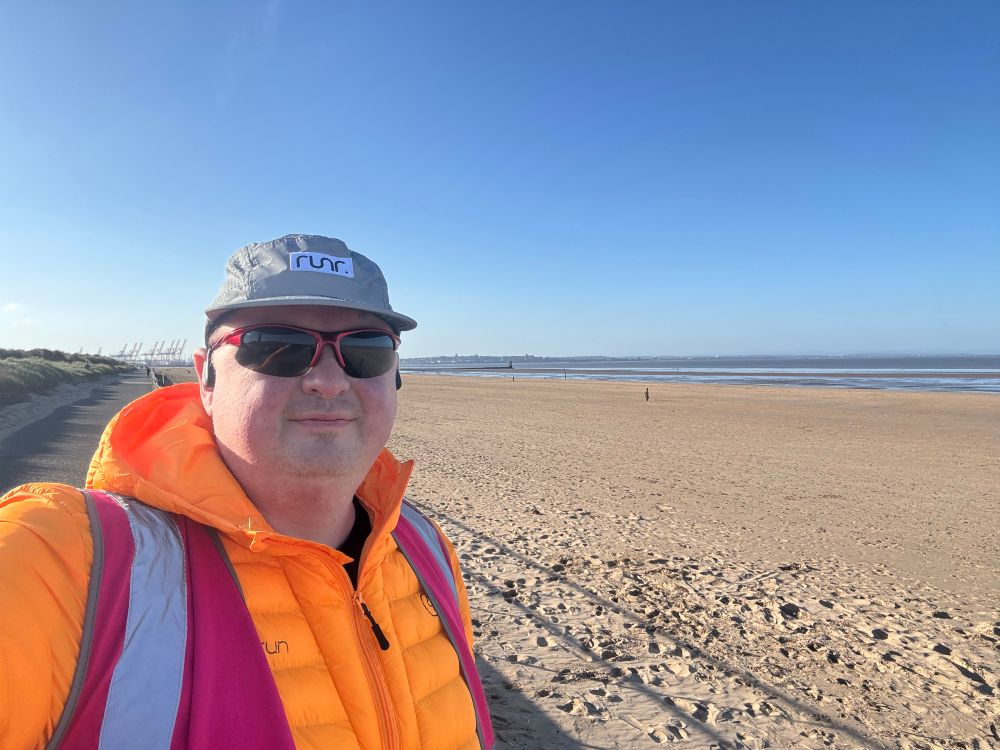 Me, wearing the apricot jacket & pink tabard of parkrun