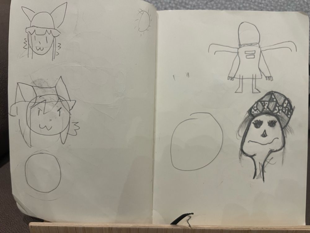 Also the last one is not MINE my friend on college saw me thinking of what to draw and he snatched it and made this (Also smug Niko is my favorite)