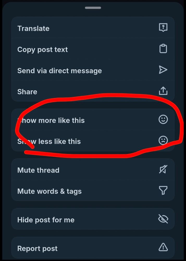 Translate
Copy post text
Send via direct message
Share
how more like this
ST
w less like this
Mute thread

Mute words & tags



Hide post for me

Report post
