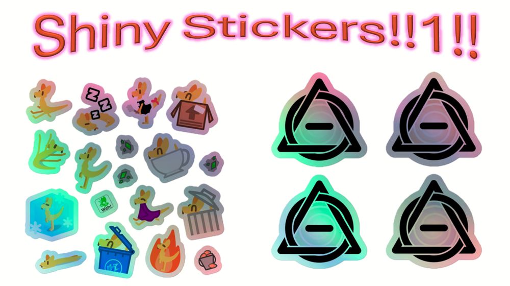 shiny yingmote stickers and shiny therian stickers wow