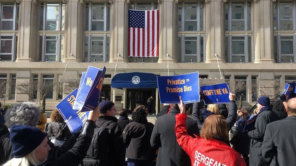 About 80% of VA's roughly 450,000 employees are union members, but the department will no longer honor its contracts with the bargaining units.