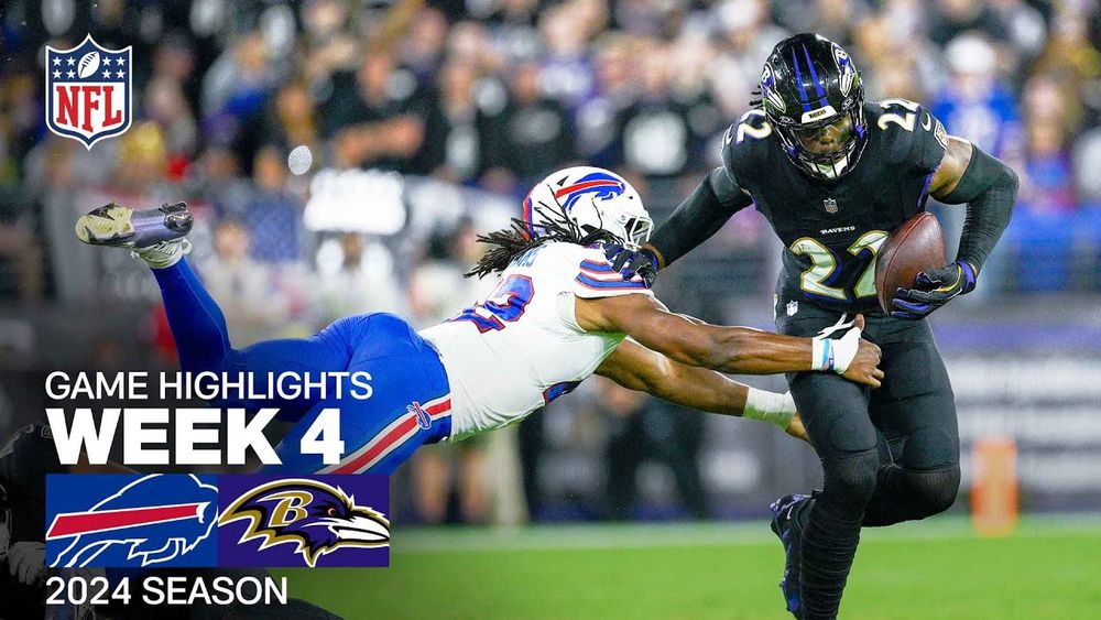 Buffalo Bills vs. Baltimore Ravens | 2024 Week 4 Game Highlights