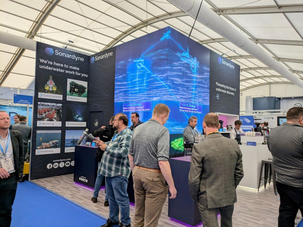 Sonardyne Stall at ocean business 