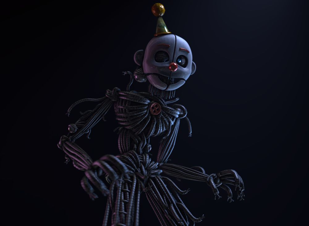 Ennard from Five Nights at Freddy's, just standing around like the chill guy he is