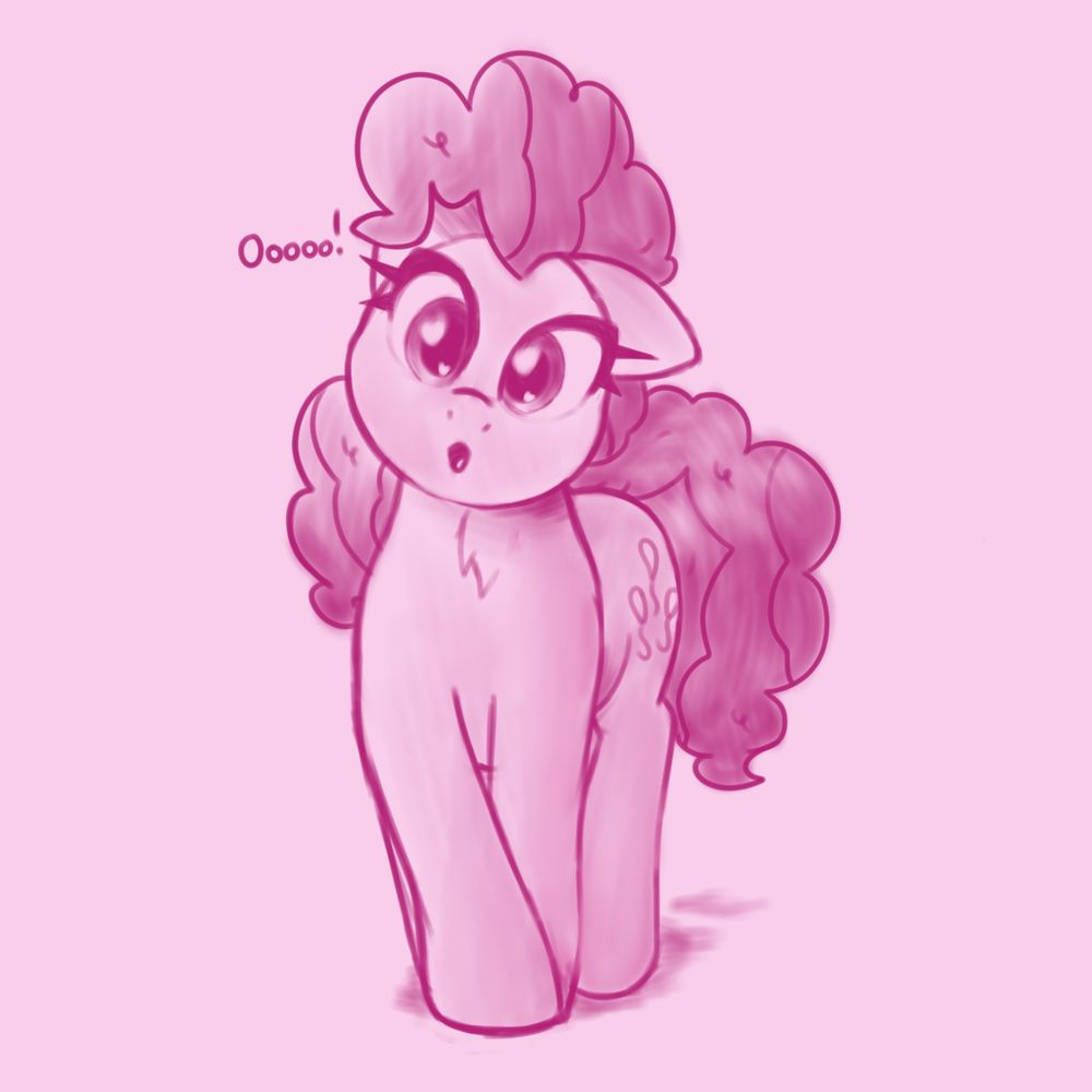 Pinkie looks at something off screen, saying oooooo