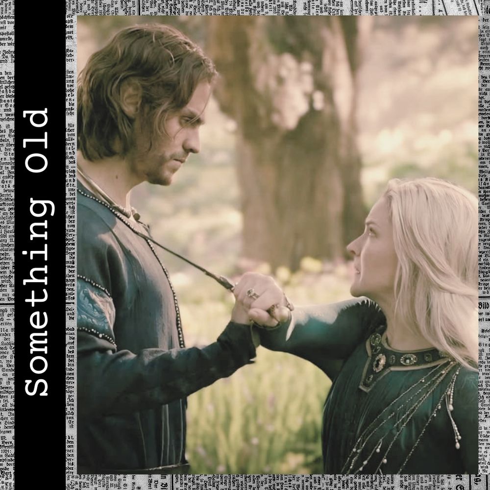 Screenshot from The Rings of Power. Galadriel tries to stab Sauron.