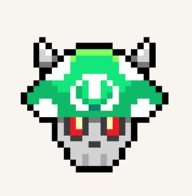 Pixel art of Vinesauce Joel (Vargskelethor) logo