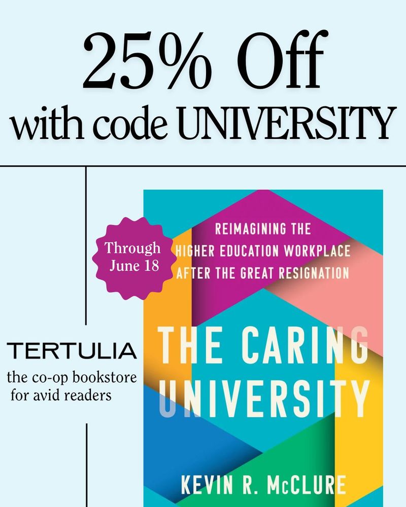 25% off with code UNIVERSITY when ordered through Tertulia.
