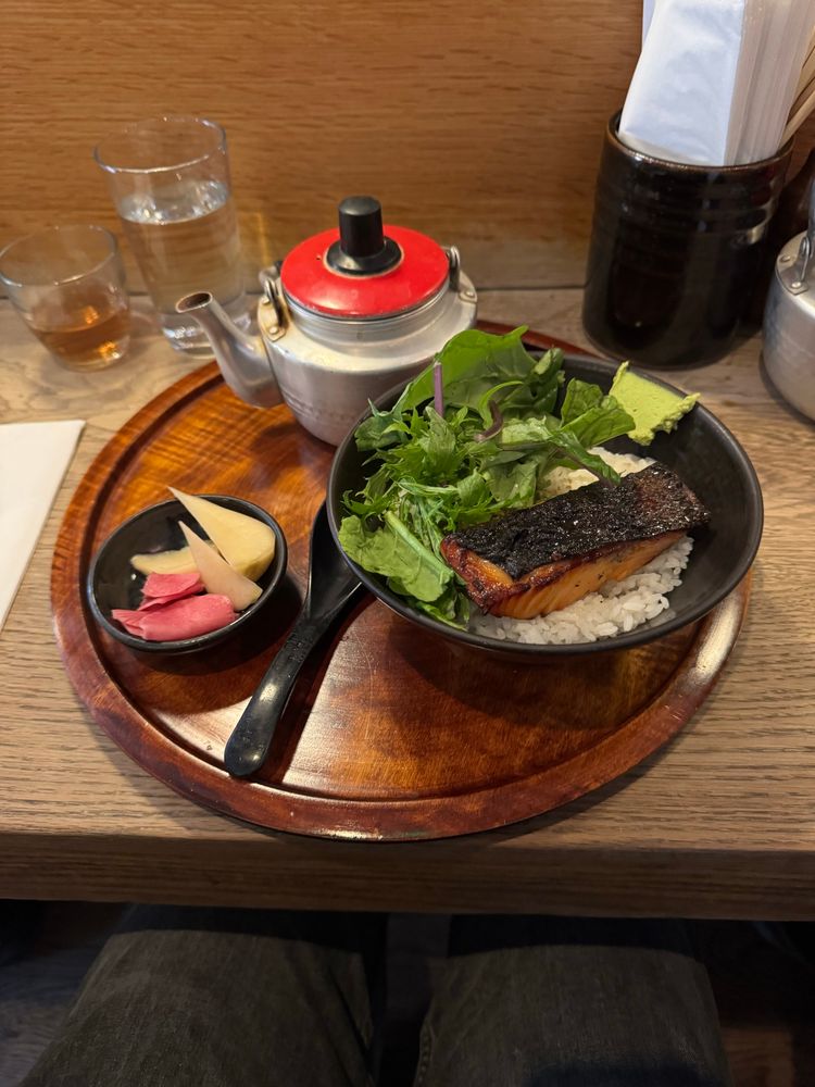 Trout Ochazuke breakfast at Koya in London