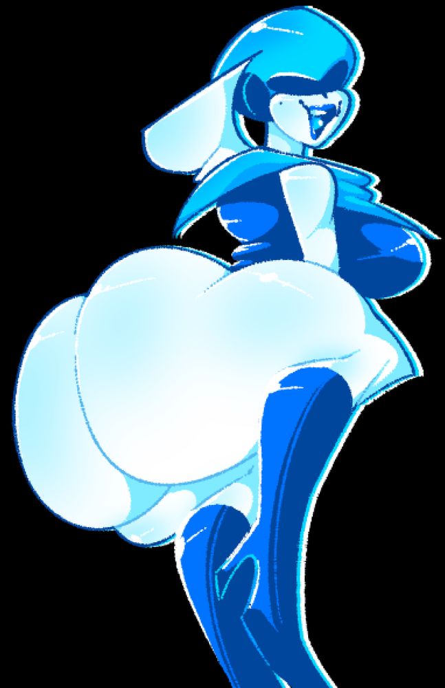 Queen from Deltarune with a huge ass.