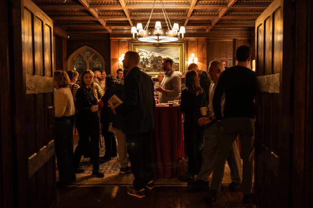 A cozy cocktail reception in an atmospheric location. Photo by Terria Clay/WCS