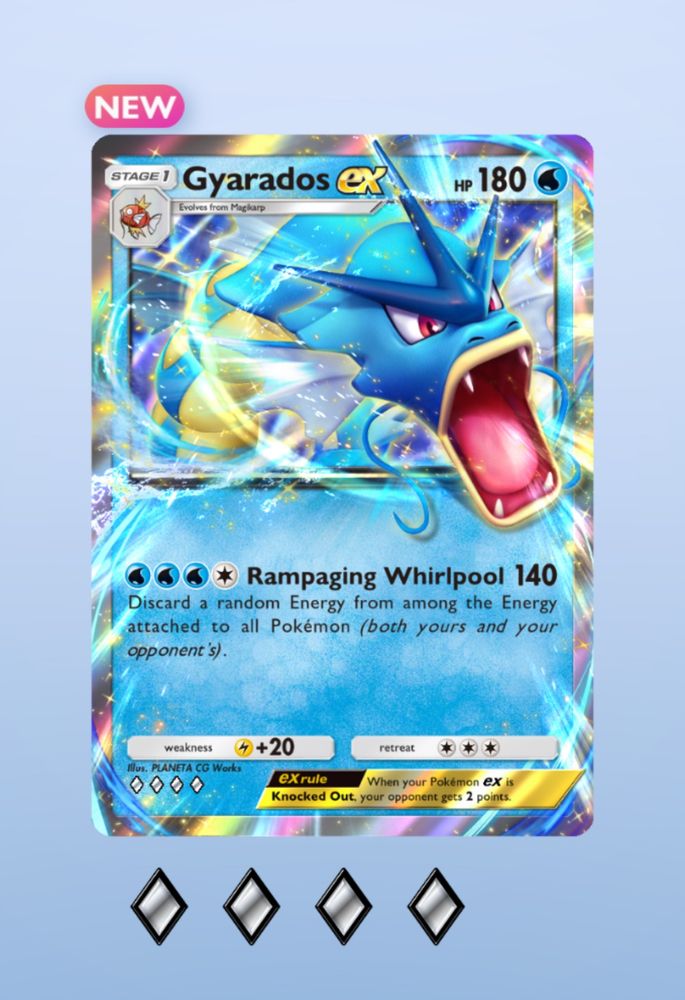 a gyarados ex card in pokémon tcg pocket
