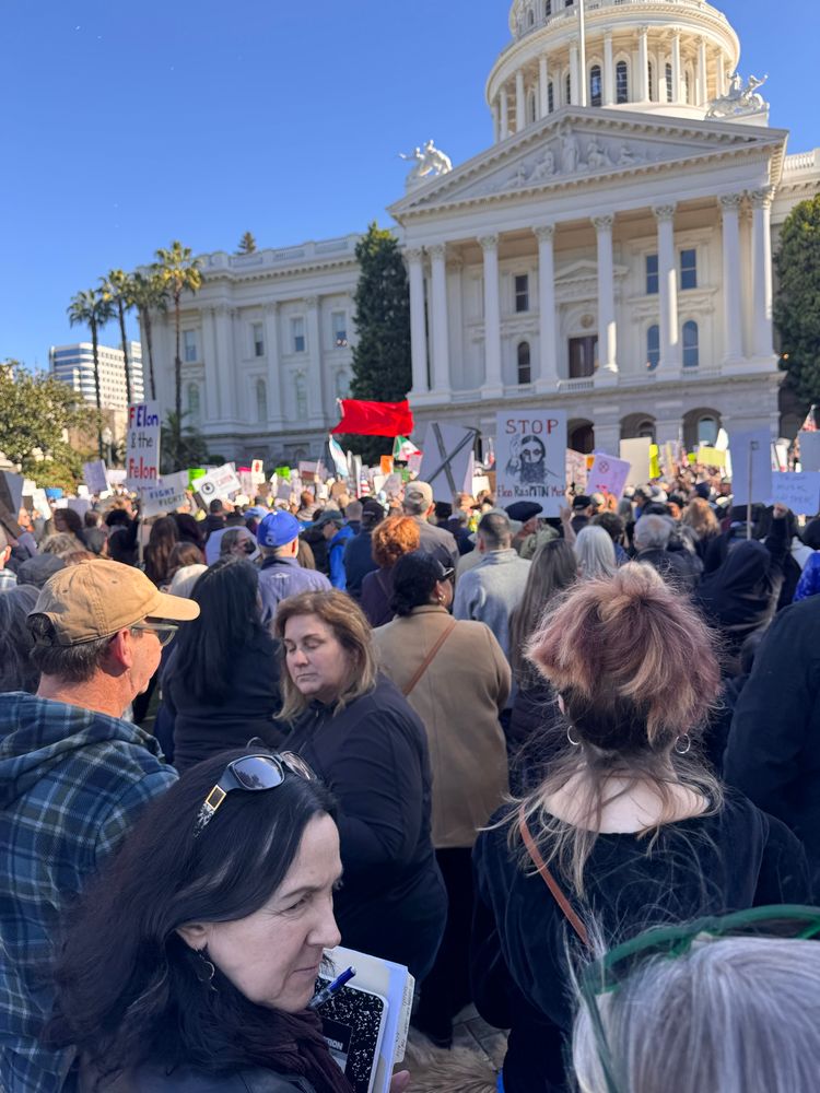 Image of protesters at Capital Building