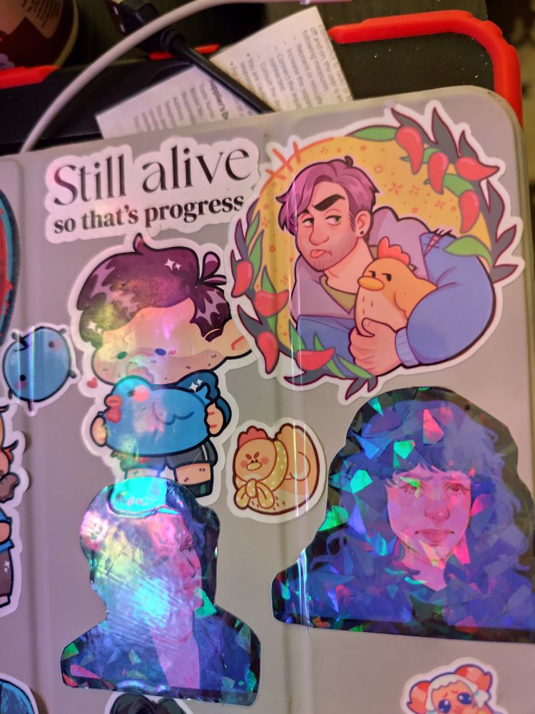 Shane stickers by 660pxarts and Cipherstudios.

Steddie are by Inflomora. 