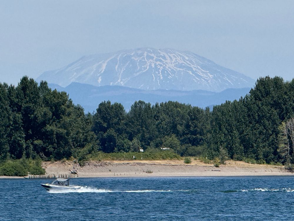 The view from Sauvie Island.