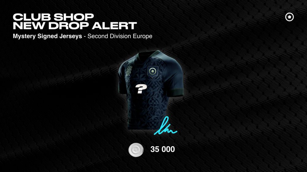 Club shop drop new alert