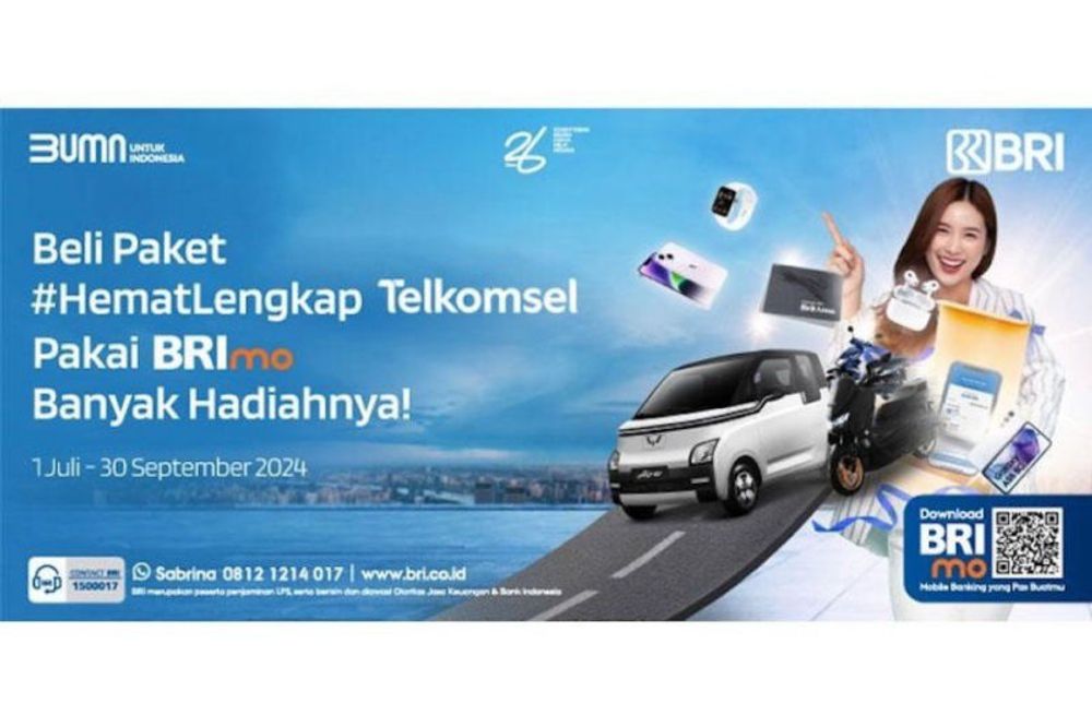 Beli Paket Telkomsel di BRImo x Telkomsel Berhadiah Wuling dan iPhone - Korporasi Katadata.co.id