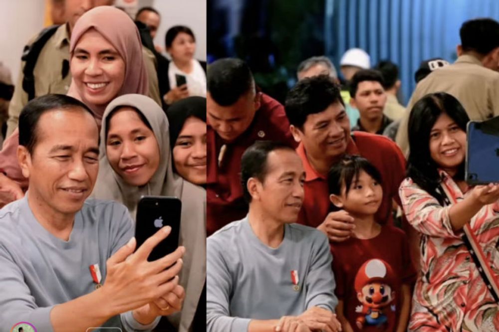 Transit di Kupang, Presiden Jokowi Mampir ke Mie Gacoan dan Selfie Bareng Warga - Nasional Katadata.co.id