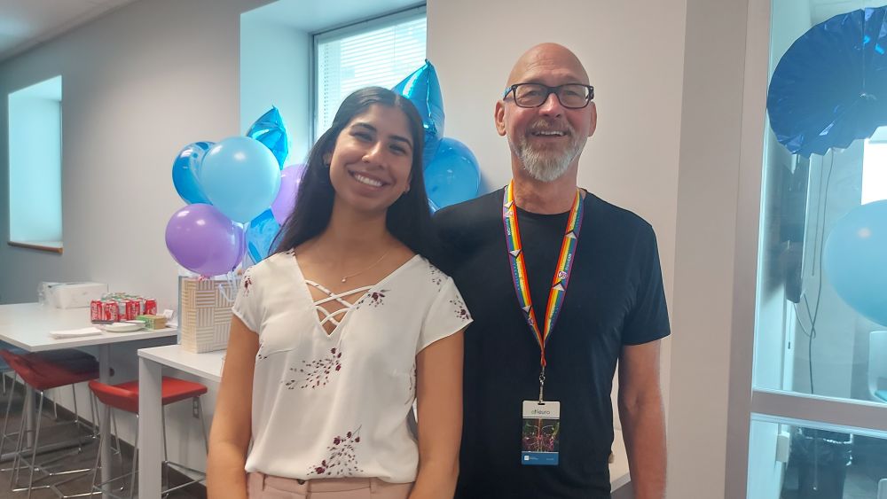 Samina Panjwani with Tim Bussey, PhD