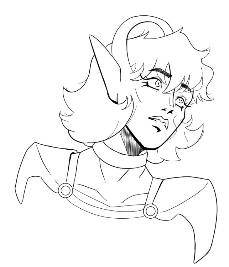 Taylor Barzelay from Galaxy the Prettiest Star. She is wearing a different outfit than usual, even in this small bust. Her hair is short and she looks very concerned.