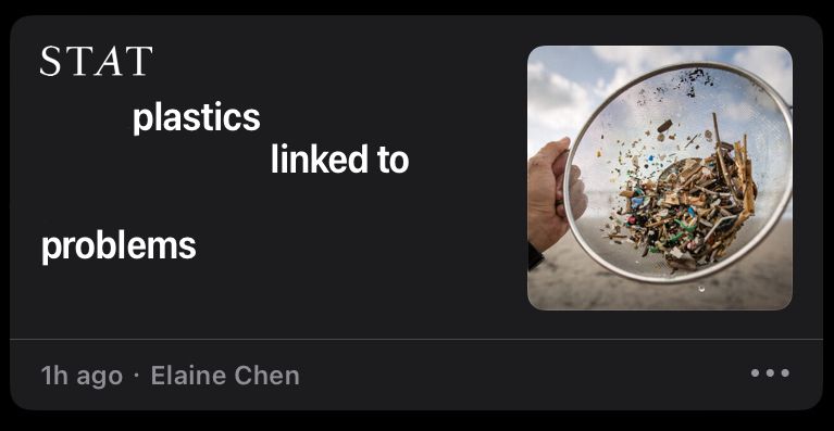 plastics linked to problems