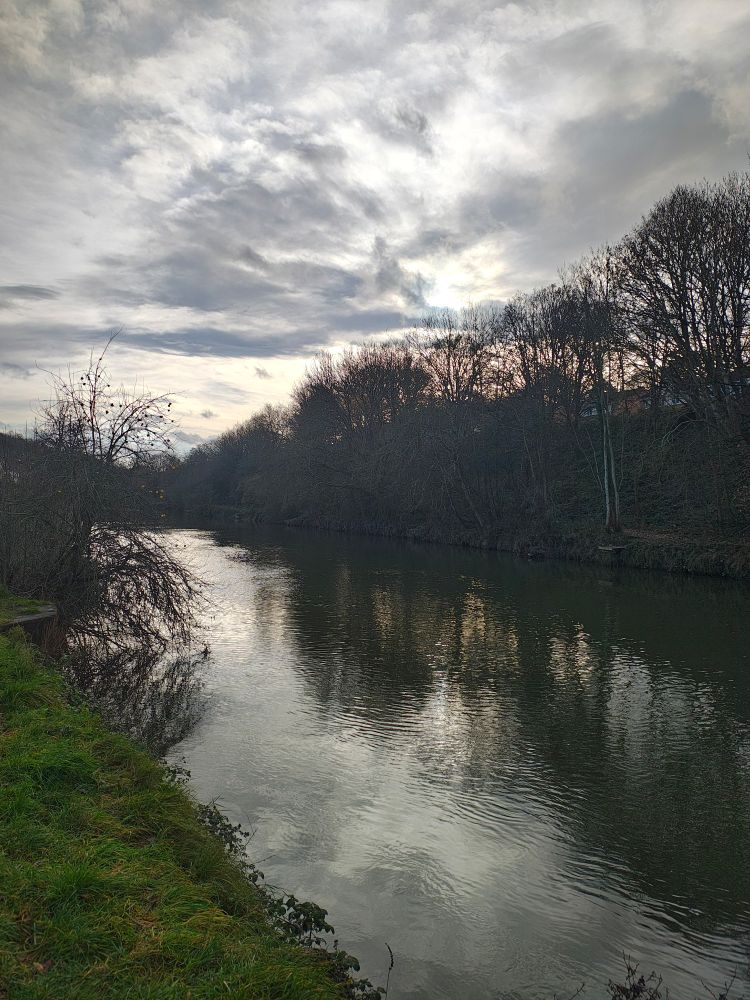 A view along a river 