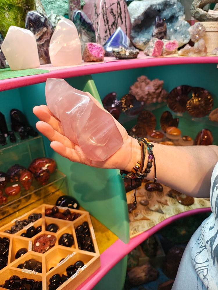 A big pink crystal 