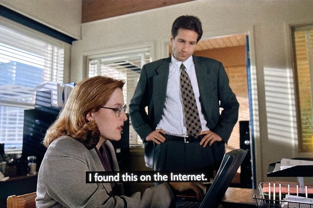 X files "I found this on the internet."