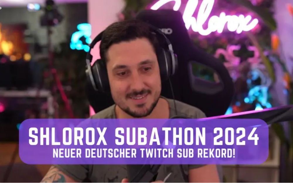 Shlorox Subathon 2024: Neuer deutscher Twitch Sub Rekord!