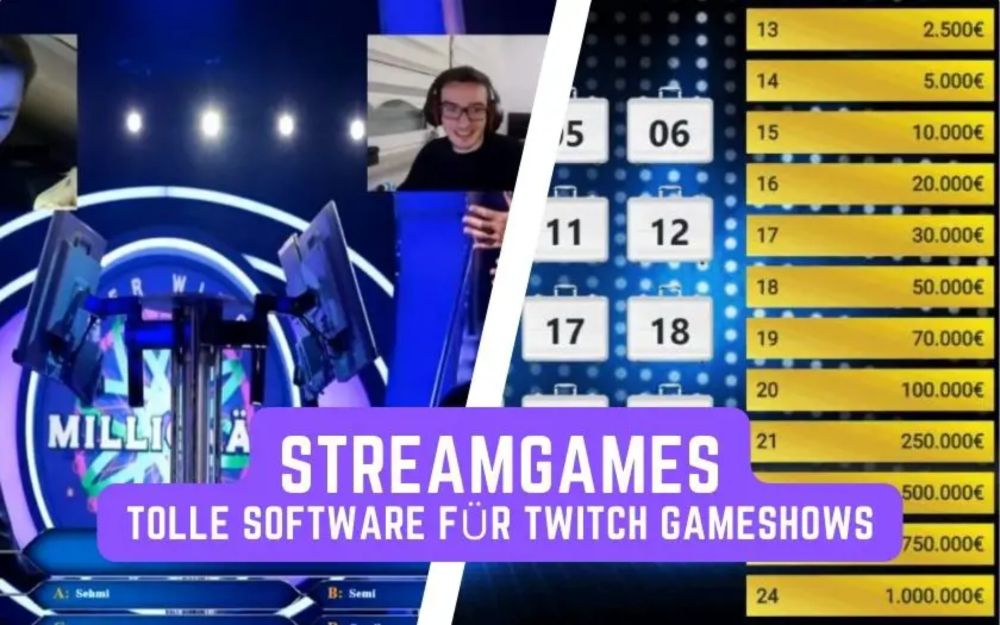 StreamGamesTV: Tolle Gameshow Software für Twitch Streams