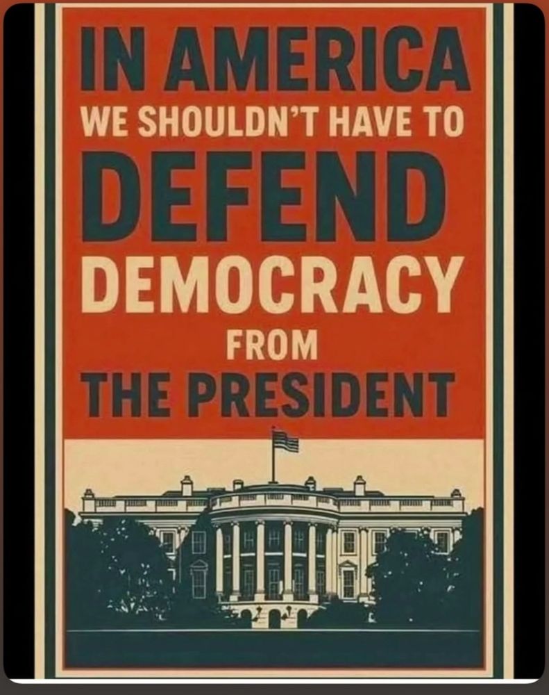In America we shouldn't have to defend democracy from the president
