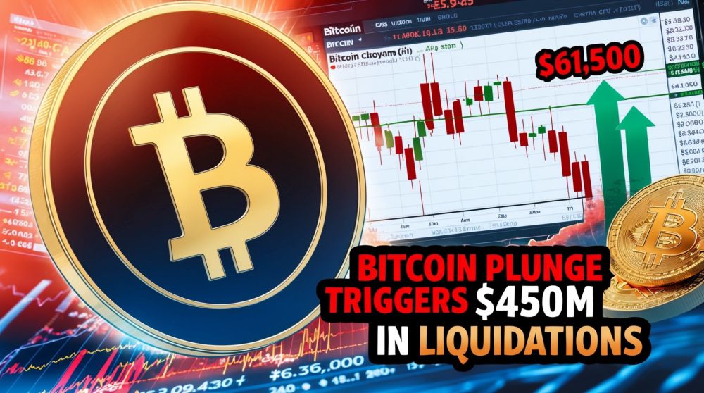 Bitcoin Plunge Triggers $450M in Liquidations Amid Market Chaos