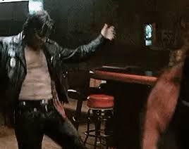 bill paxton dancing in a bar