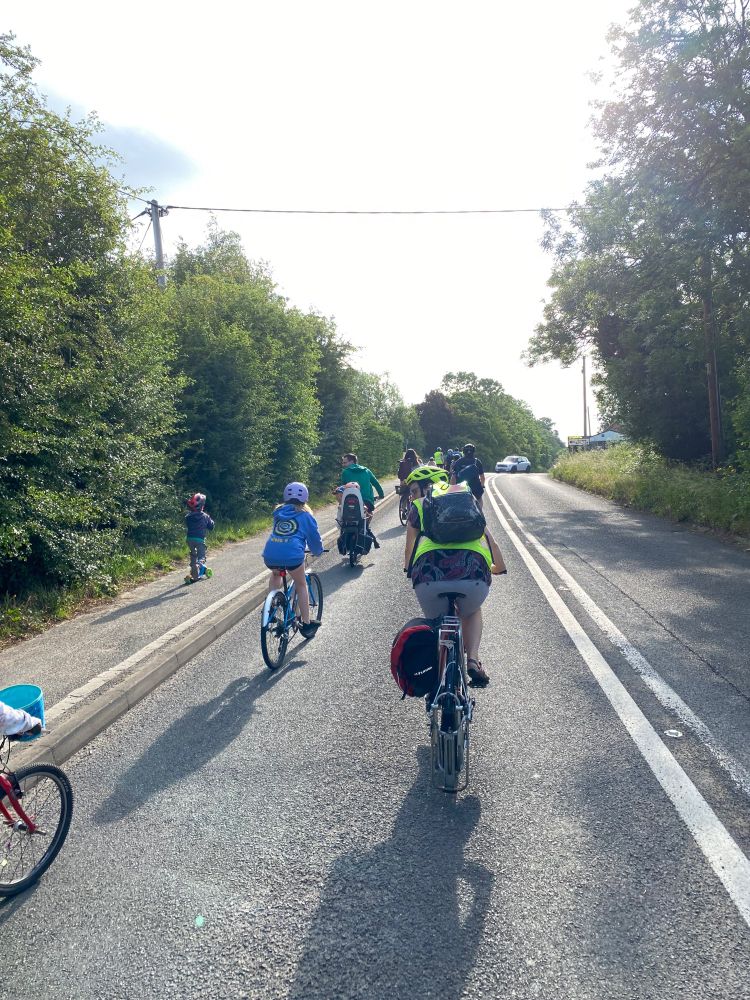 More people riding on the road