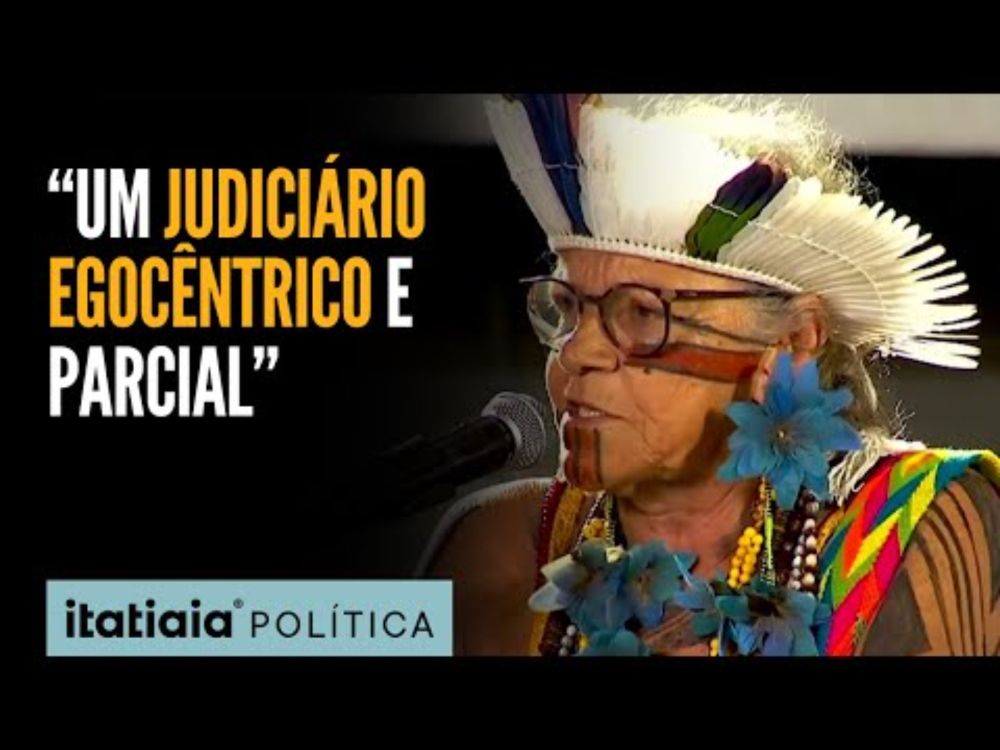 LÍDER INDÍGENA AFIRMA AO LADO DE LULA QUE BRASIL TEM 'PIOR CONGRESSO' E 'JUDICIÁRIO PARCIAL'