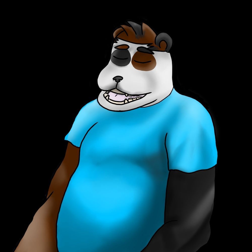 Eyes closed mouth open version