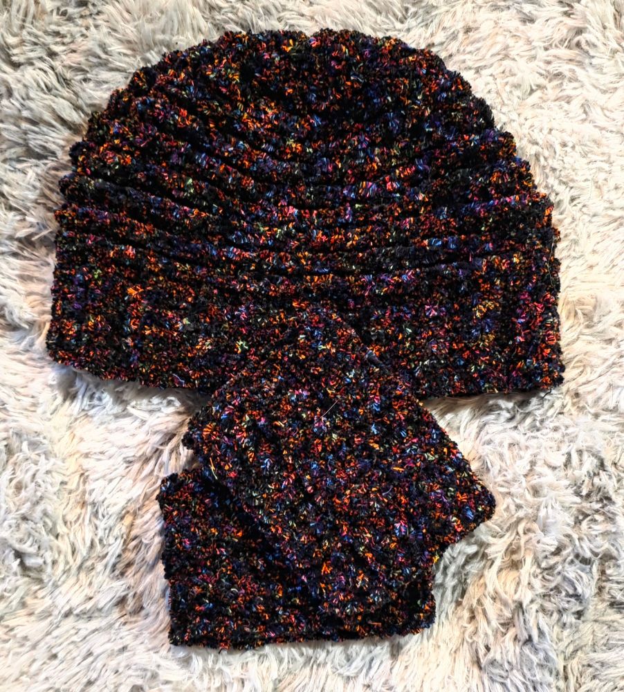 Crocheted hats and gloves (also scarves or shawls not pictured) available for purchase, or you can commission custom items! Message me to find out what's available or to order.  The sooner the better as I will stop taking commission orders at some point so I can make sure to finish all the orders in time for the holidays.  Then you so much for your support!! (prices don't include shipping and handling and prices will vary depending on  cost of materials)