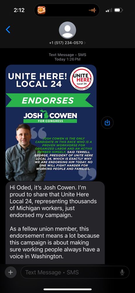 An advertisement for Josh Cowen for office but he’s a professor we all know so I’m just joking with him