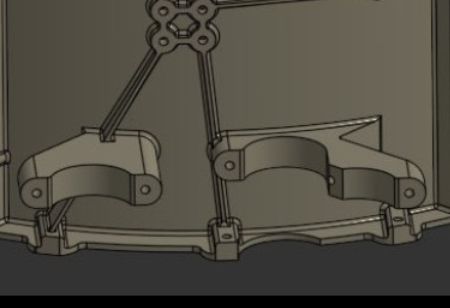 Detail of the poorly designed part in the thread, showing severe undercuts and incomprehensible intersections