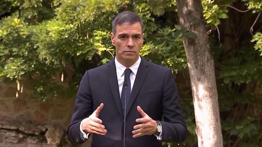 Spanish Prime Minister Pedro Sanchez calls for arms embargo on Israel