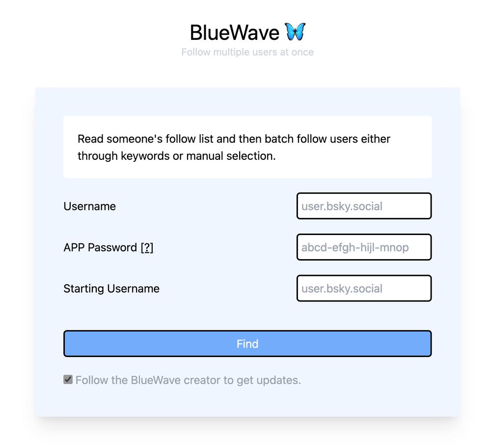 bluewave website snapshot