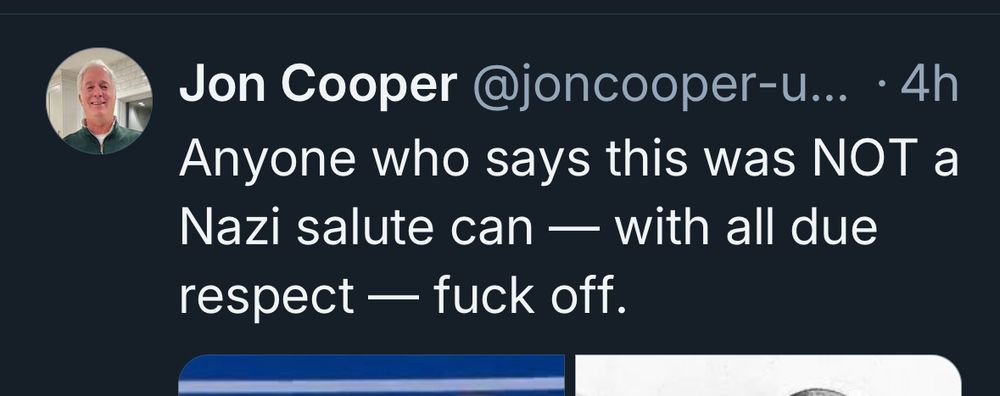 Anyone who says this was NOT a Nazi salute can -- with all due respect -- fuck off.