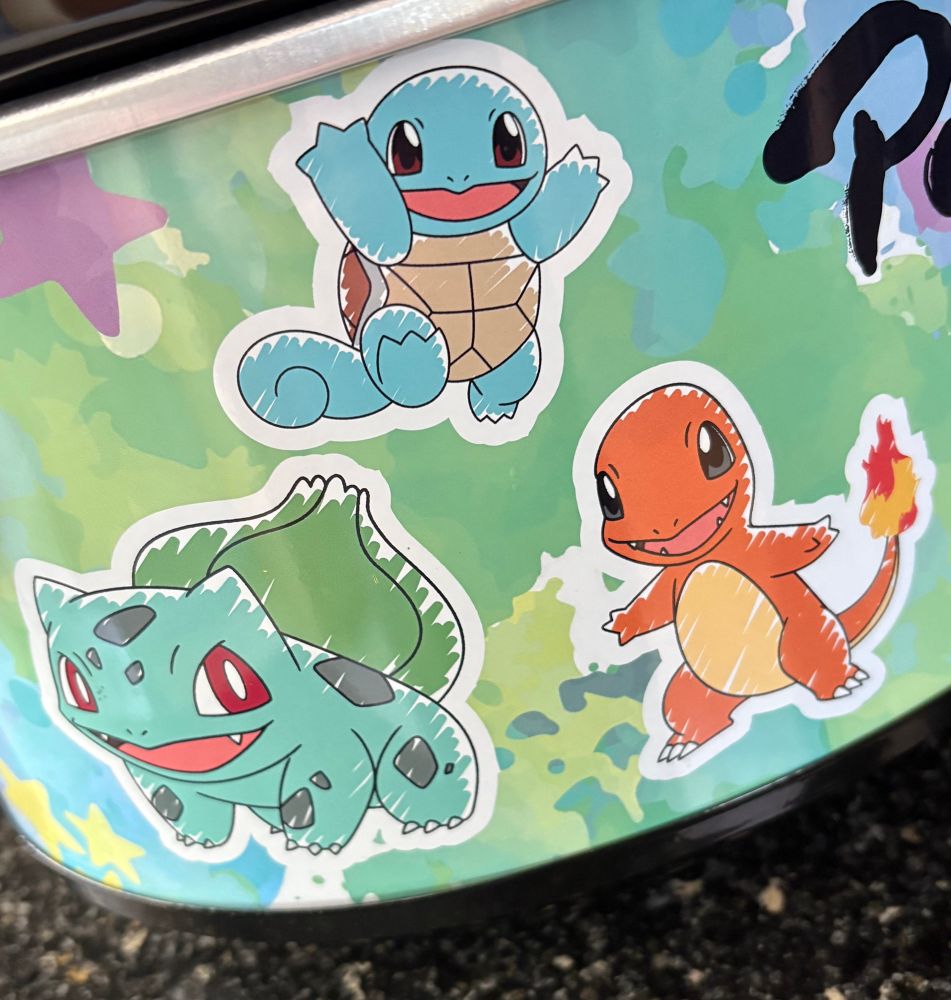Bulbasaur charmander and squirtle on a crockpot