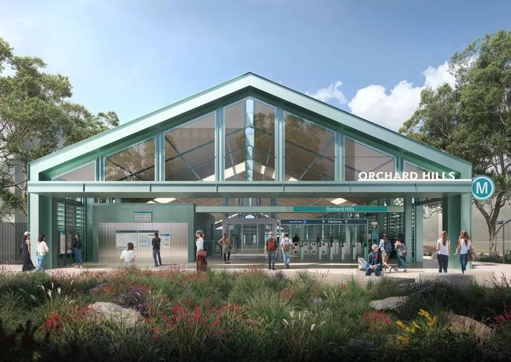 Design of new Orchard Hills Station