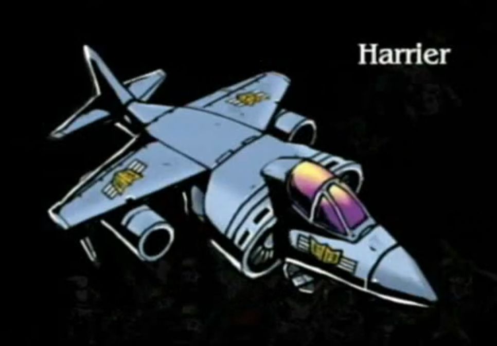 Cartoon Harrier enemy from the Viewtiful Joe credits.