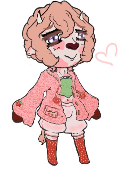 My OC Yuki as a cow furry.